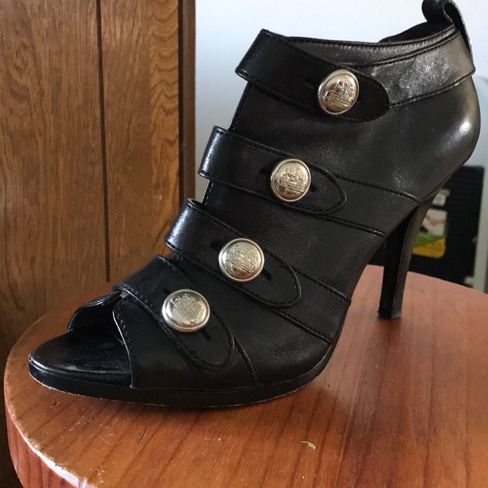 Coach open bootie
